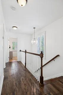 a view of a patio in backyard