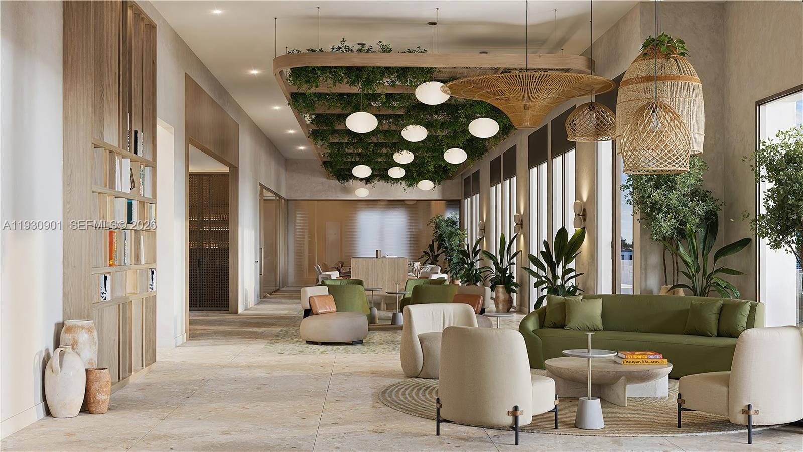 1741 Southwest 2nd Avenue, Unit 520 Miami, FL 33129 - Photo 2 of 20 a living room with furniture and a potted plant