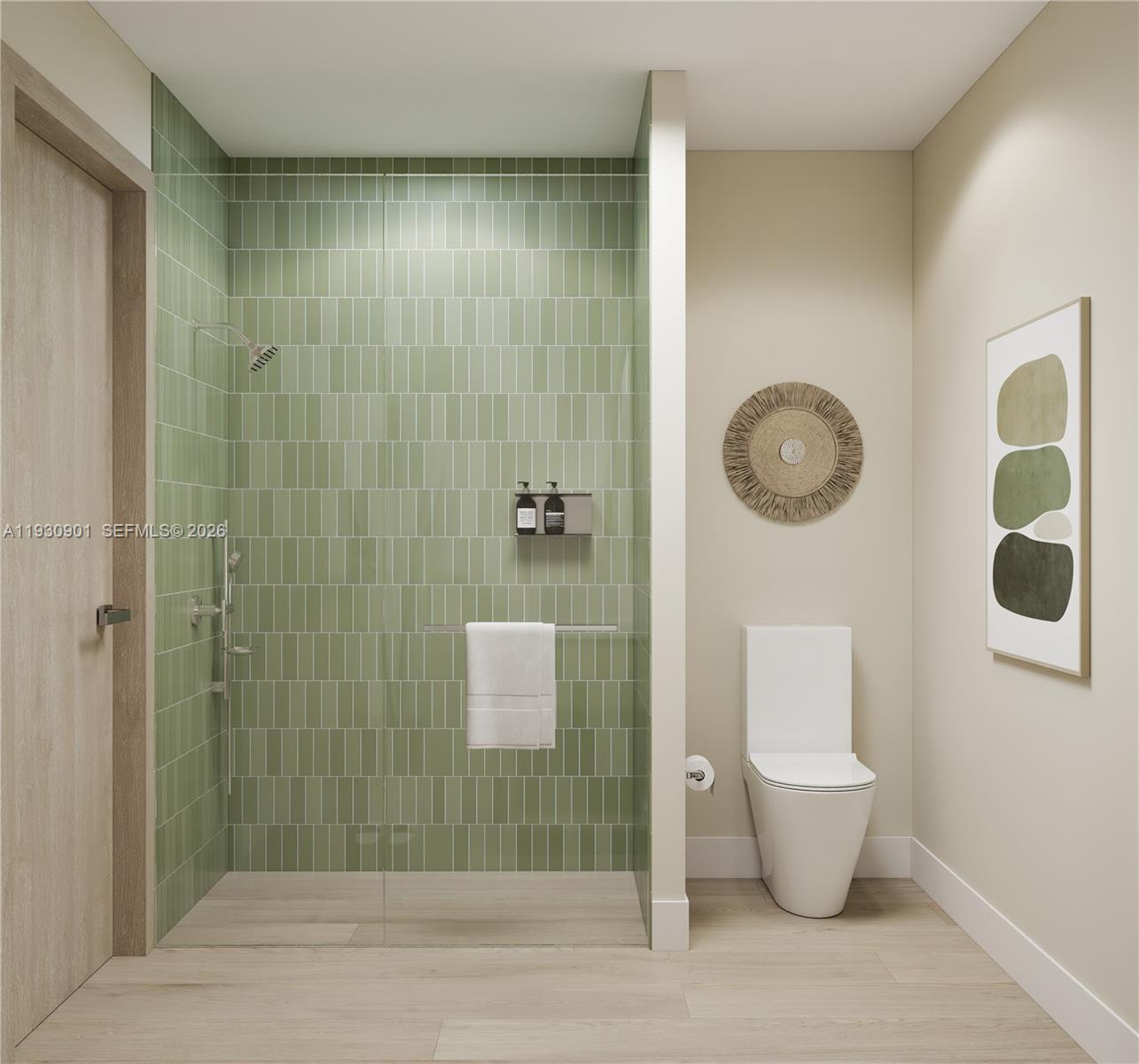 1741 Southwest 2nd Avenue, Unit 520 Miami, FL 33129 - Photo 8 of 20 a bathroom with a toilet and a shower