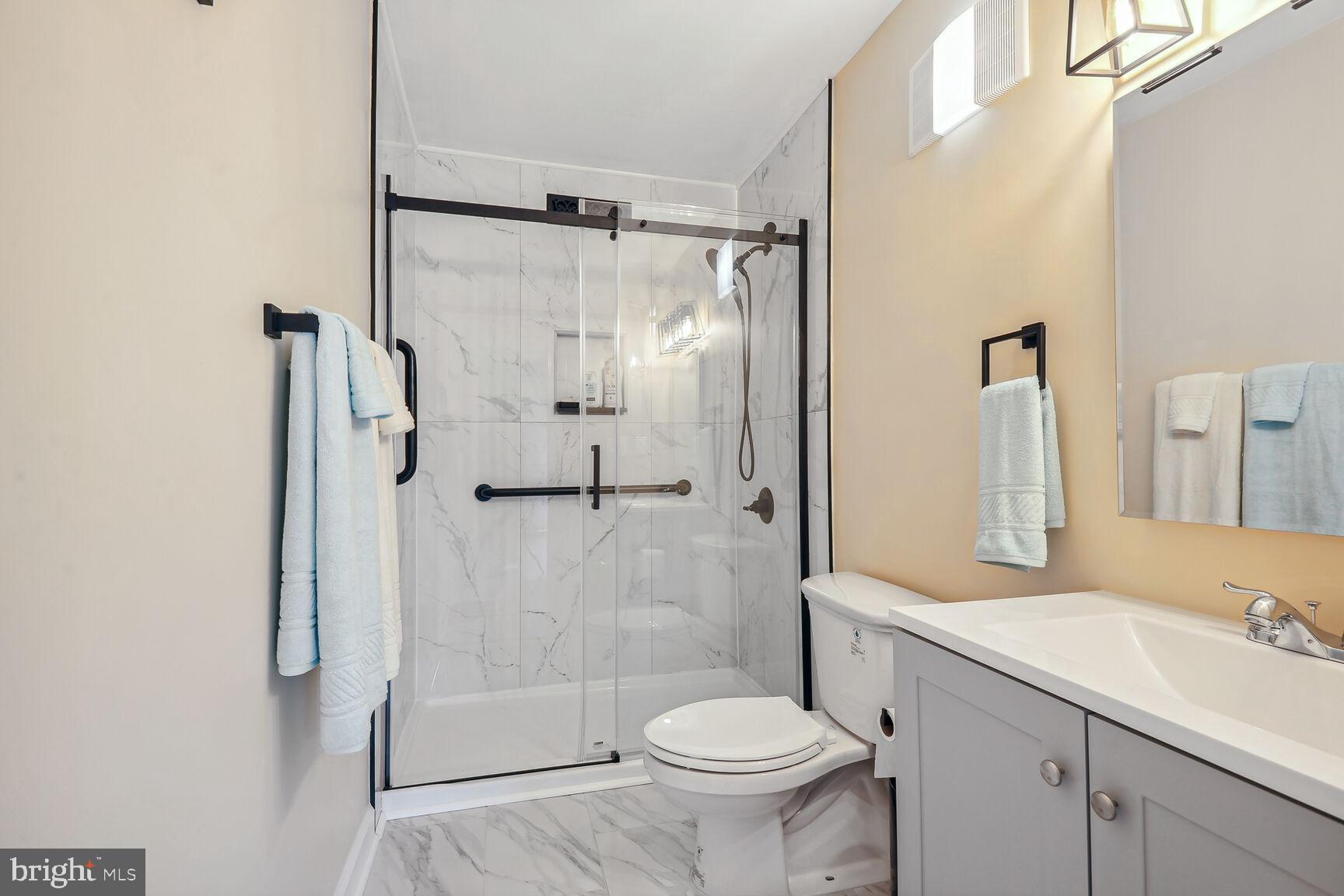 1635 Valencia Way Reston, VA 20190 - Photo 16 of 22 a bathroom with a sink toilet and shower