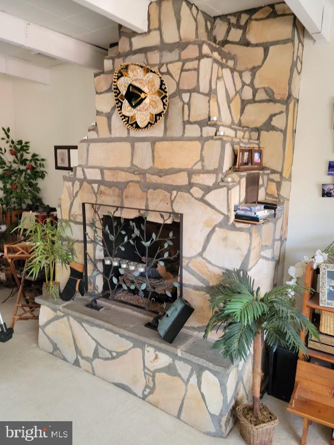 120 Gilpin Road Willow Grove, PA 19090 - Photo 8 of 34 Blond Stone Gas FP with Raised Hearth