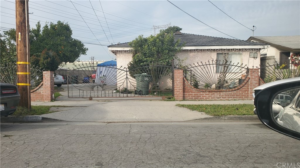 a car parked in front of house