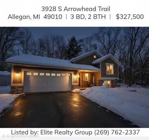 $327,500 | 3928 Arrowhead Trail, Allegan, MI 49010