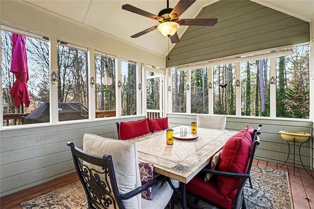 1164 Amberton Lane Powder Springs, GA 30127 - Photo 10 of 43 a view of a dining room with furniture window and outside view