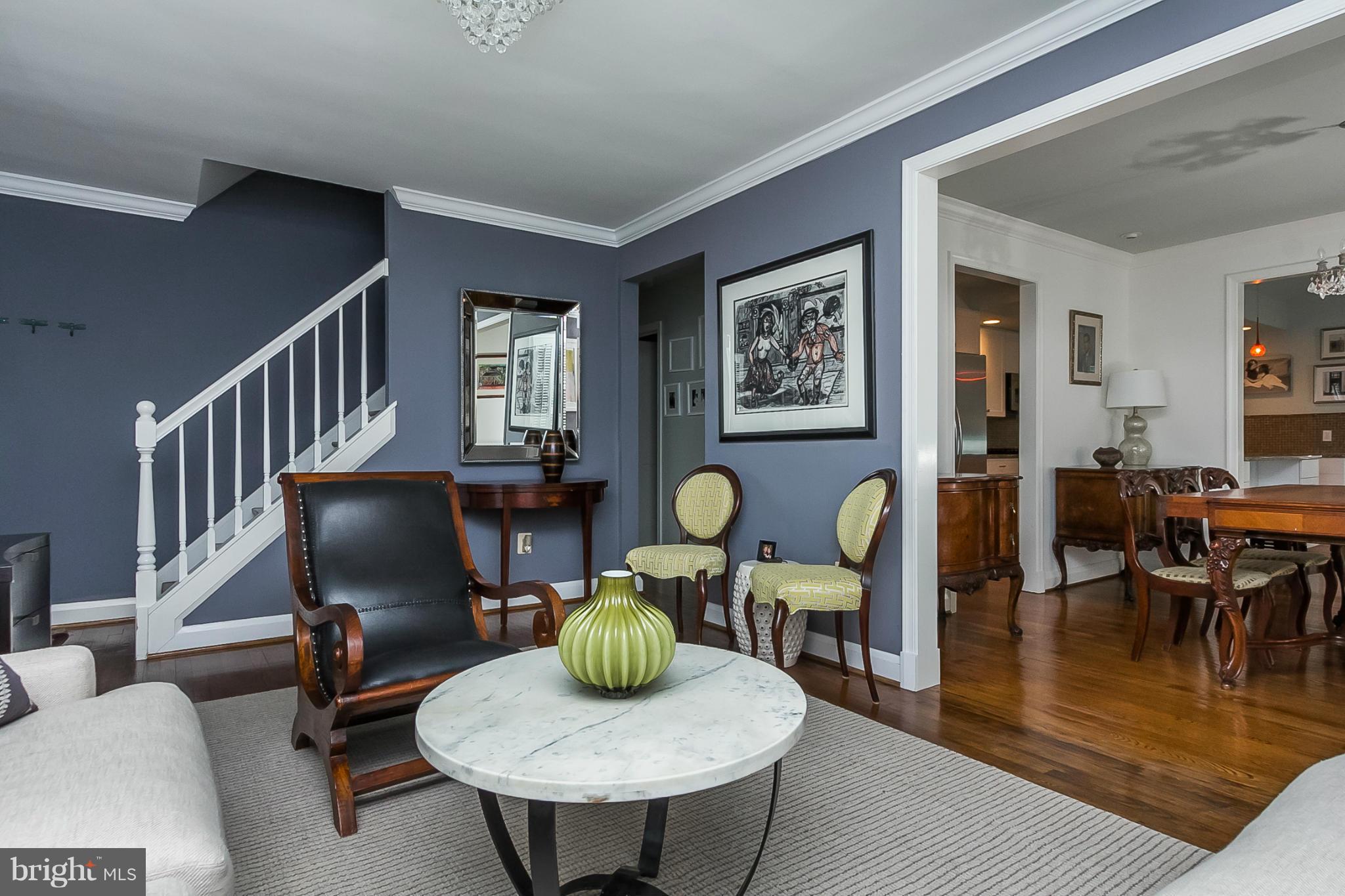 1908 Fairbank Road Baltimore, MD 21209 - Photo 5 of 27 a living room with furniture and a wooden floor