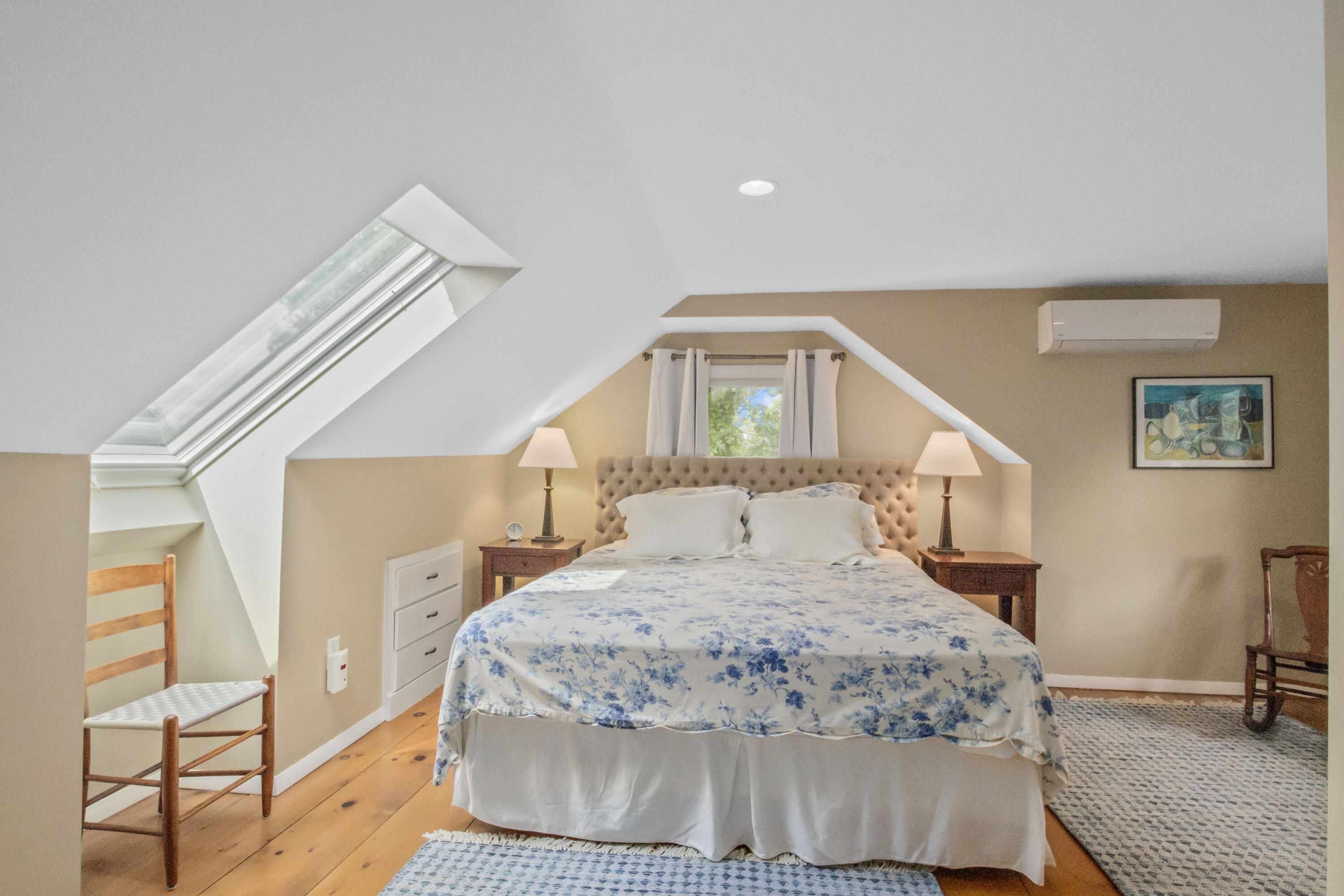 306 Old Queen Anne Road Chatham, MA 02633 - Photo 34 of 41 a bedroom with a large bed and a chandelier