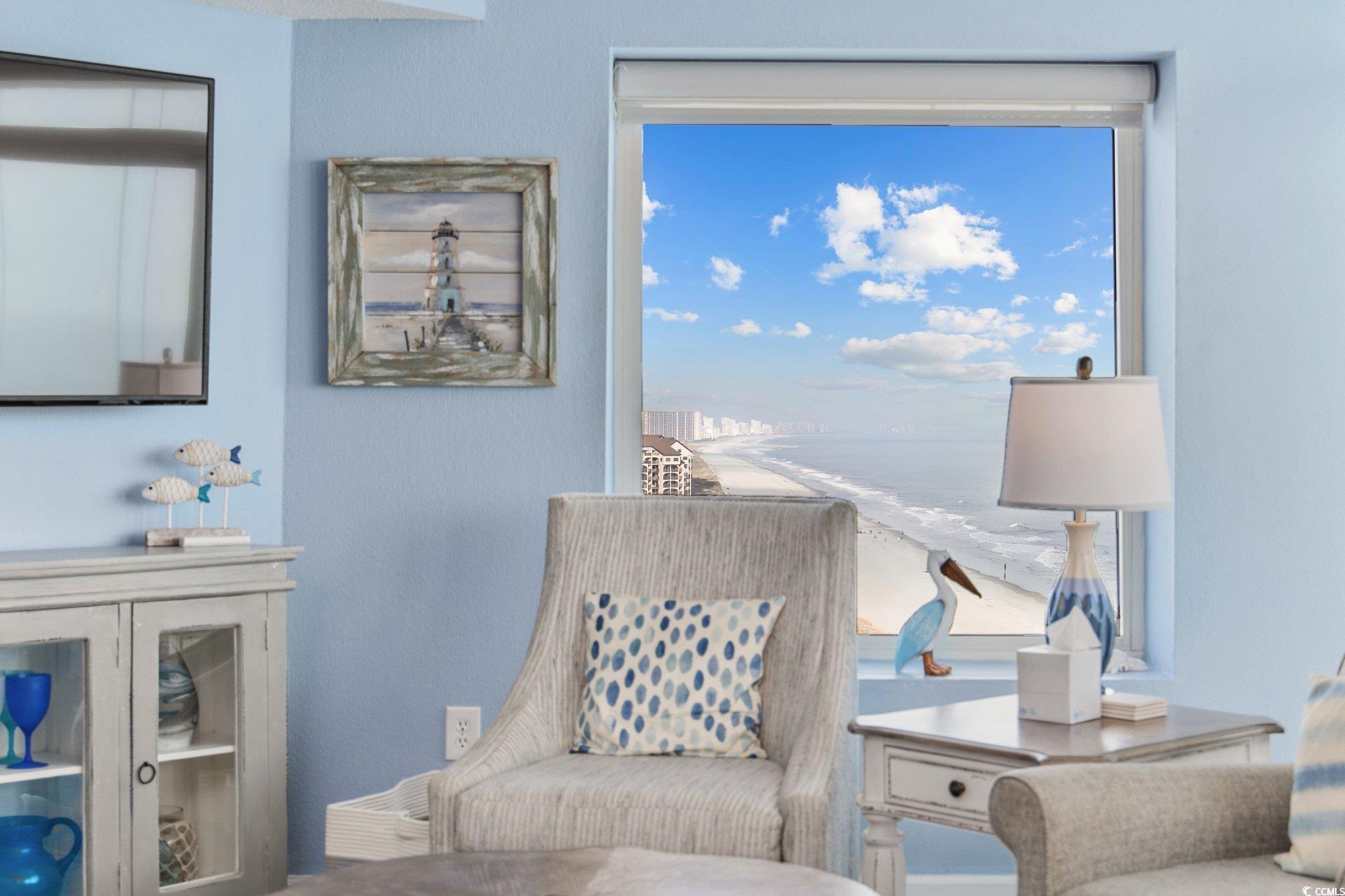 161 Seawatch Drive, Unit 1117 Myrtle Beach, SC 29572 - Photo 16 of 33 Sitting room with view of water and beach