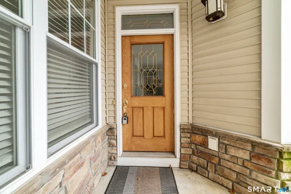 a view of front door of house