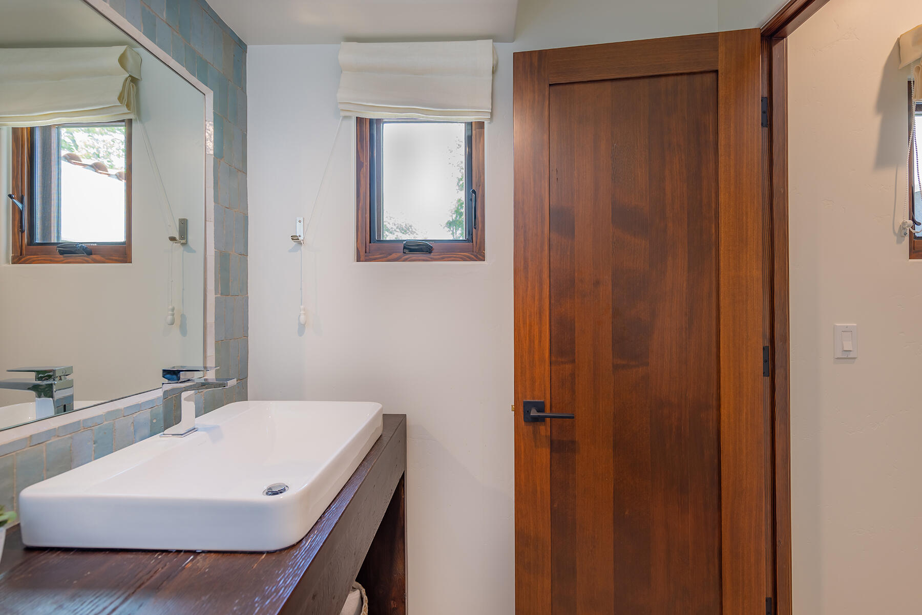 110 Fox Street Ojai, CA 93023 - Photo 8 of 30 a bathroom with a sink a toilet and shower