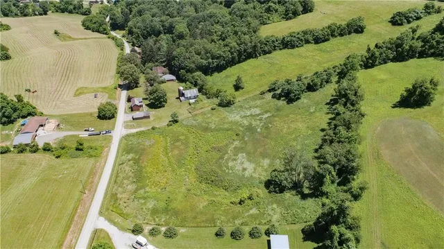 a view of a yard with an outdoor space