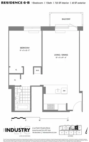 $899,000 | 21-45 44th Drive, Unit 6B | Long Island City