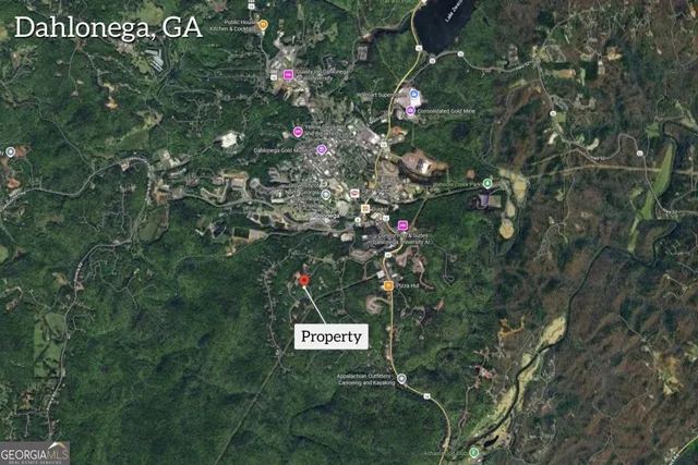 a sign that is sitting in front of a tree