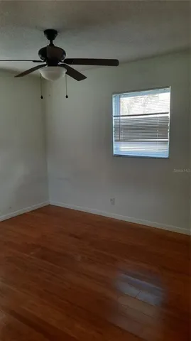 a view of a black and white window