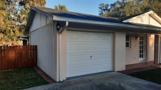 a view of a house with a door