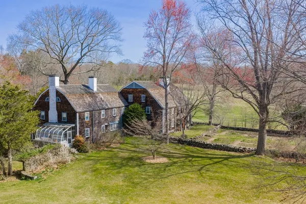 a house that has a tree in it