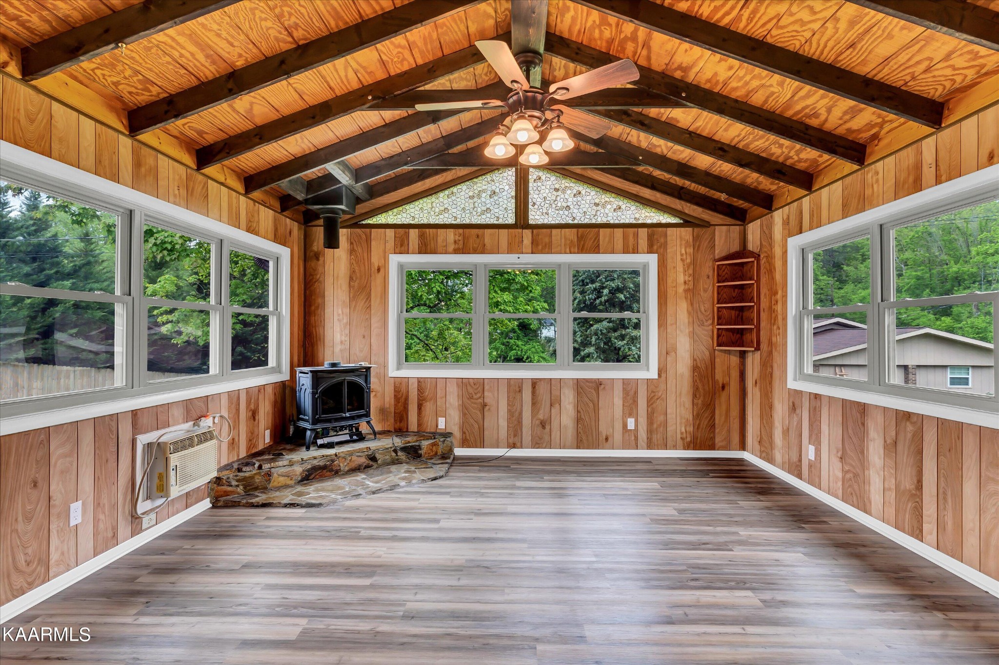 615 Kings Row Sevierville, TN 37863 - Photo 14 of 26 a view of a porch with wooden floor and roof