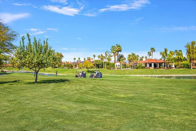 a view of a hallway with a flower pot