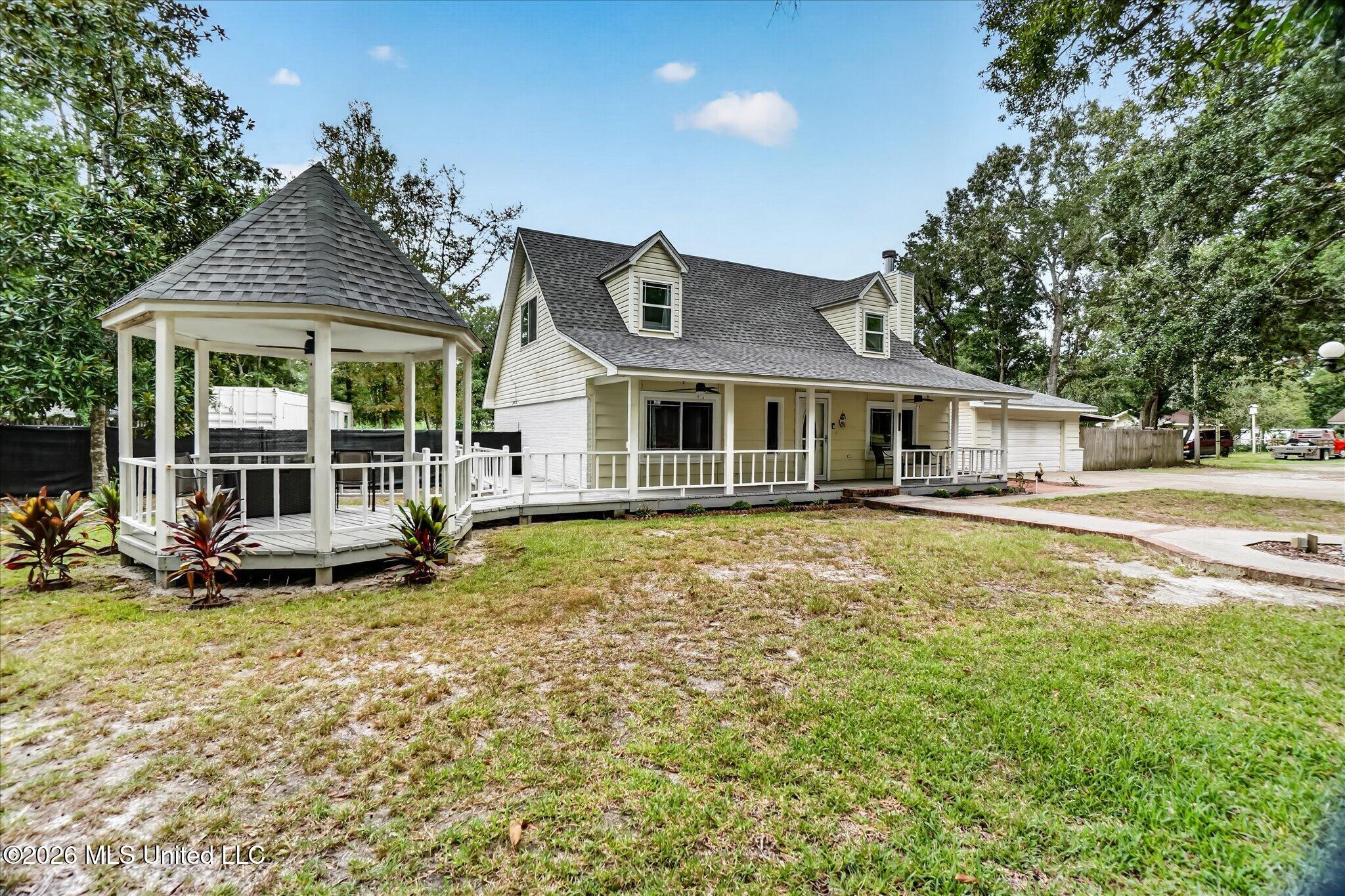 9211 Pointe Aux Chenes Road Ocean Springs, MS 39564 - Photo 47 of 57 Front of home with Gazebo