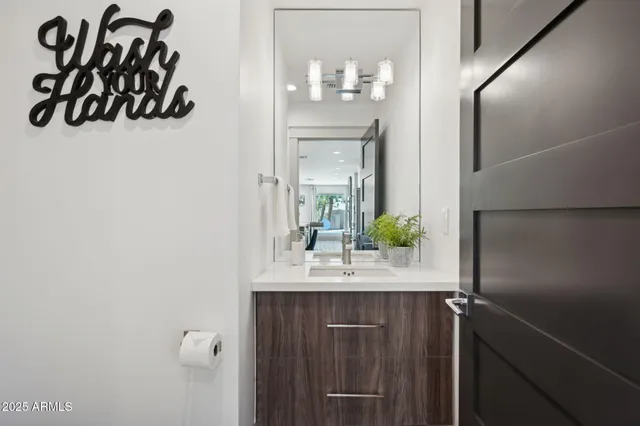 a swimming pool with outdoor seating and yard