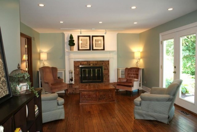 4259 Keim Road Lisle, IL 60532 - Photo 11 of 25 a living room with furniture and a fireplace