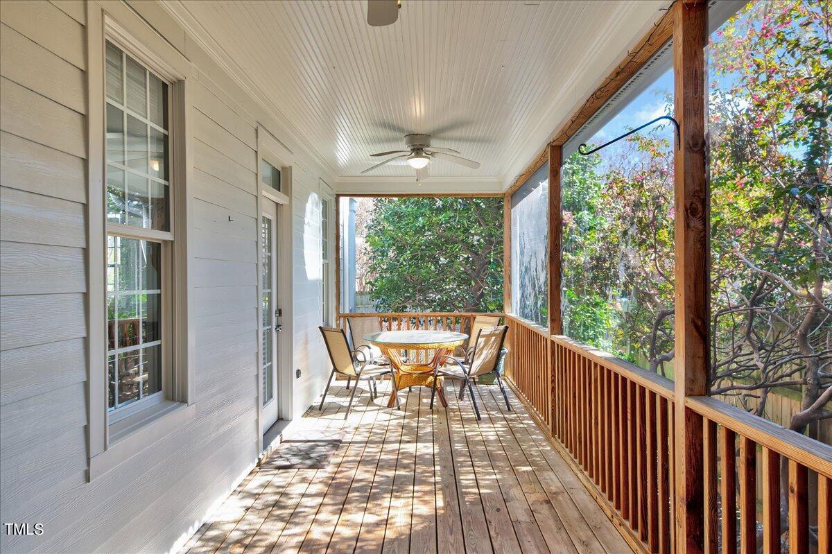 201 Brooks Avenue Raleigh, NC 27607 - Photo 36 of 44 a view of a chairs and table in the balcony