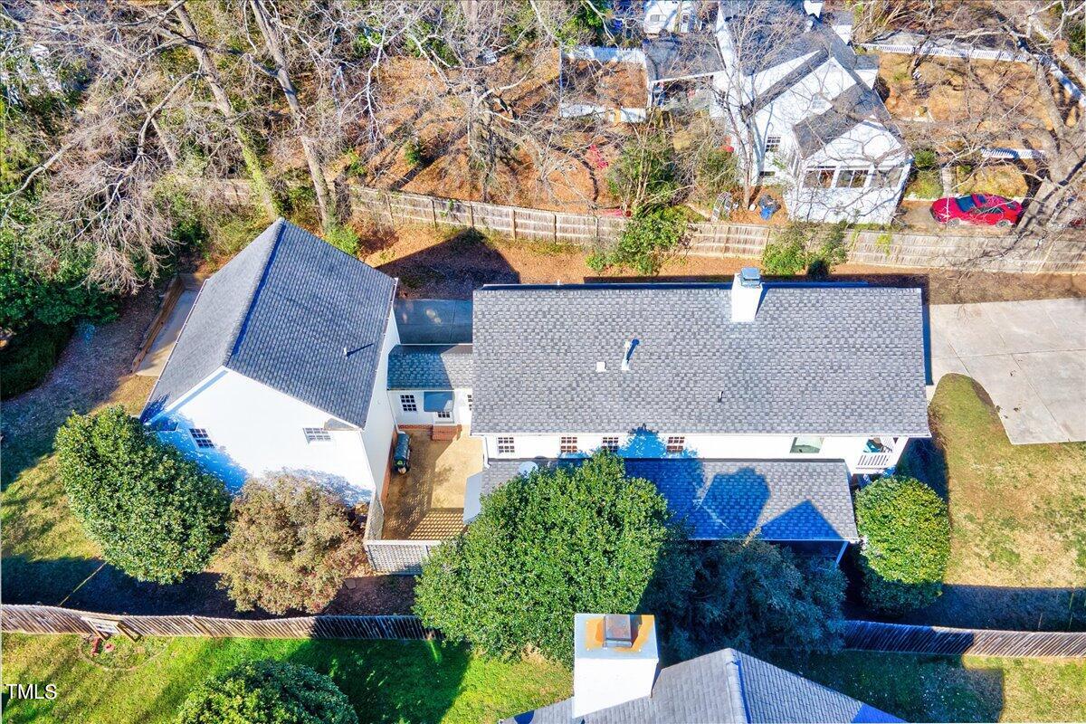 201 Brooks Avenue Raleigh, NC 27607 - Photo 38 of 44 an aerial view of house with yard
