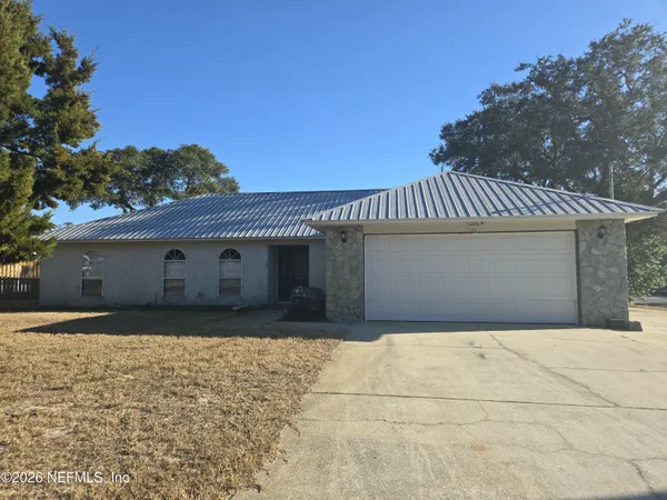 a front view of a house