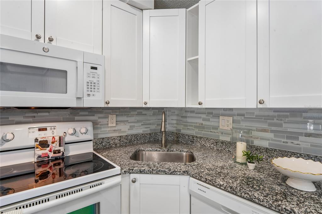 2522 Pine Ridge Way South, Unit D2 Palm Harbor, FL 34684 - Photo 15 of 38 a kitchen with a sink and cabinets