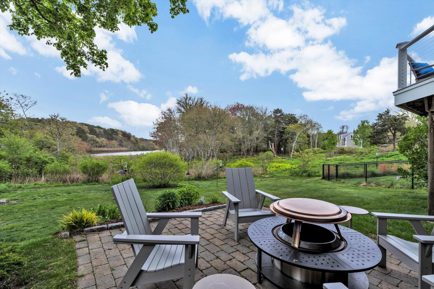 597 Orleans Road North Chatham, MA 02650 - Photo 19 of 76 Back patio/sitting area with fire pit