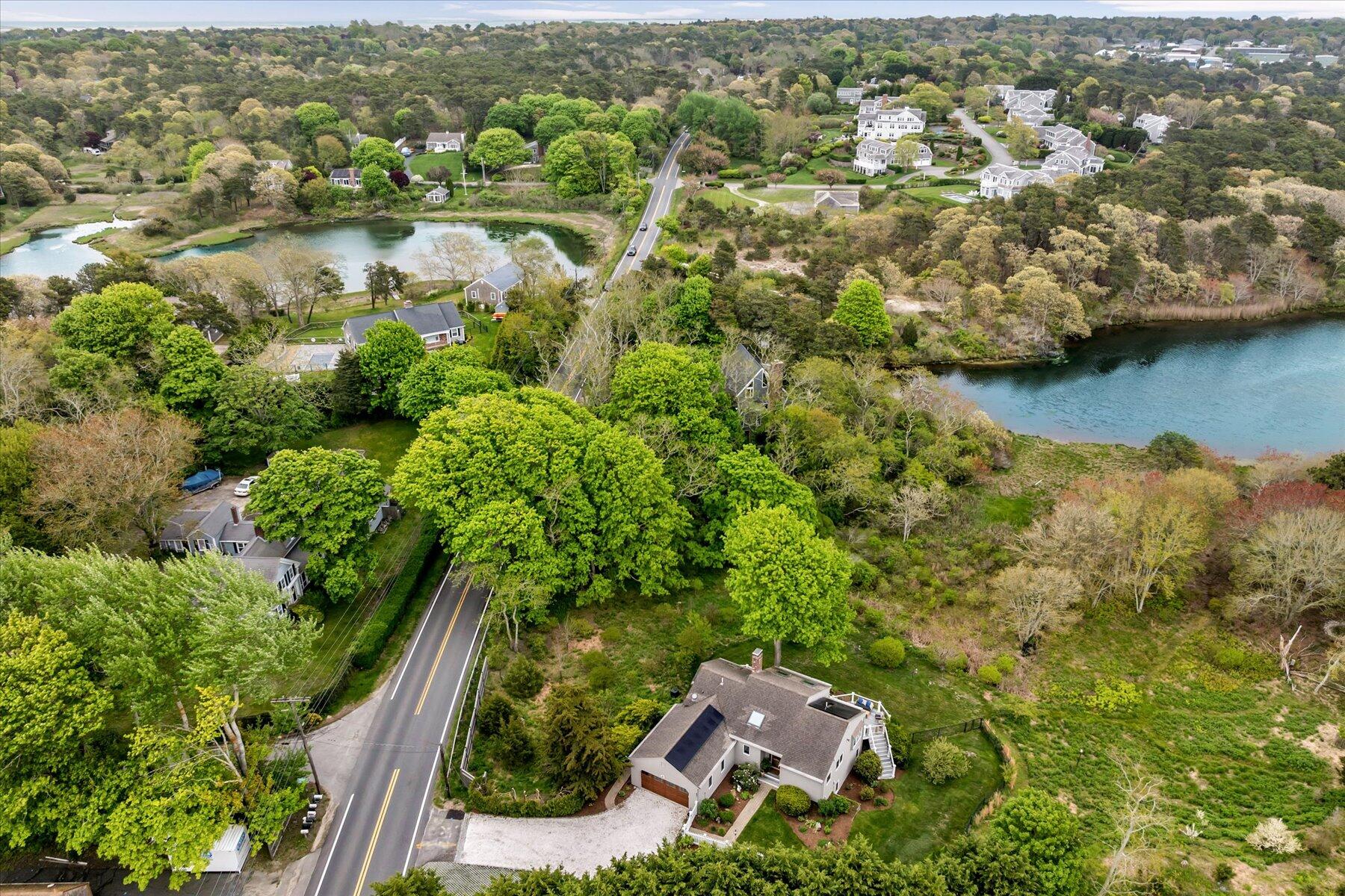 597 Orleans Road North Chatham, MA 02650 - Photo 23 of 76 Aerial Orleans Road heading South