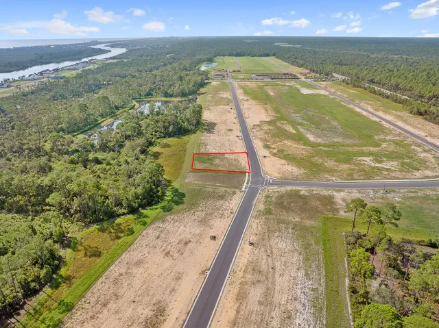 a view of an ocean and city