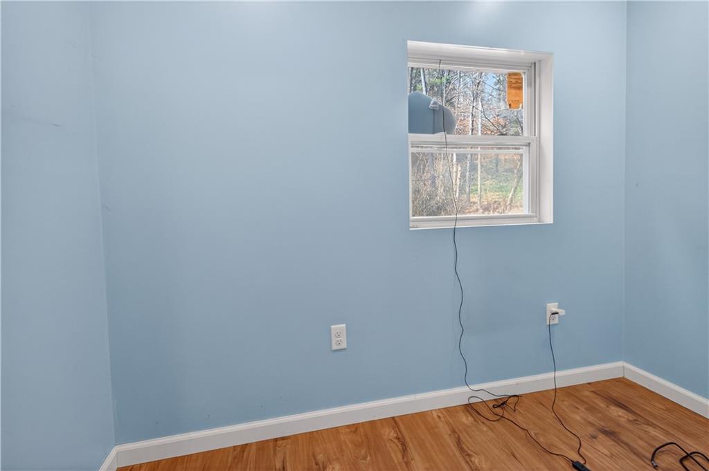 221 Hartzell School Road Fombell, PA 16123 - Photo 26 of 40 a view of a blue wall with white walls