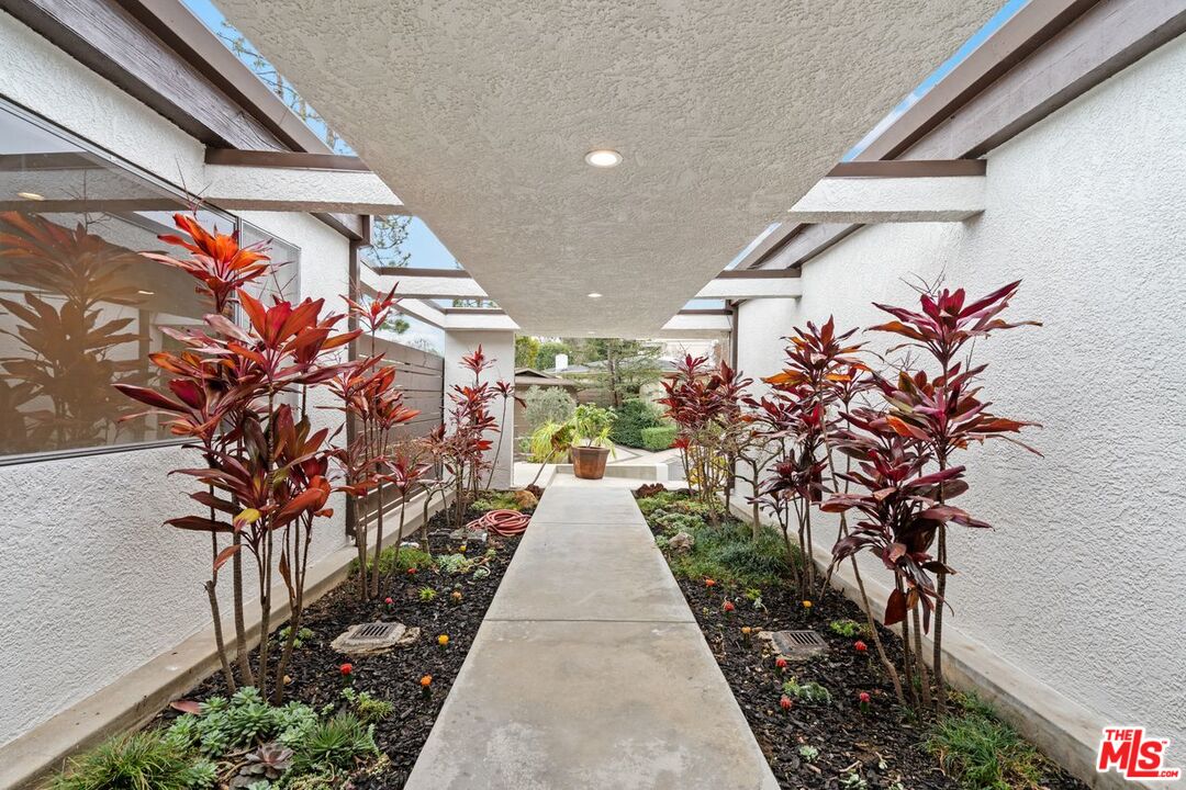 3135 Chandelle Road Los Angeles, CA 90046 - Photo 4 of 29 a view of a pathway with a flower garden