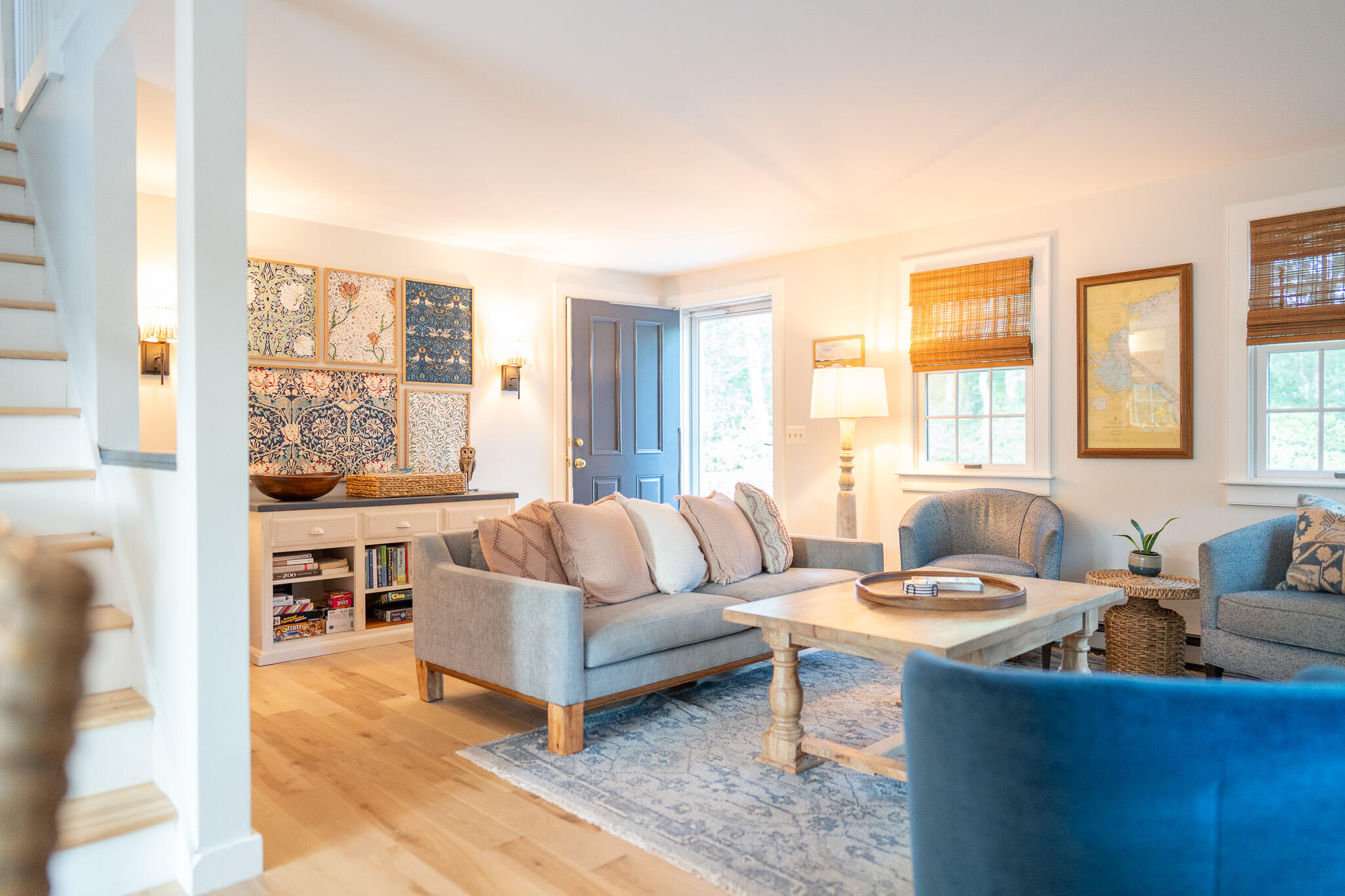230 Massasoit Trail Eastham, MA 02642 - Photo 19 of 64 a living room with furniture and large windows
