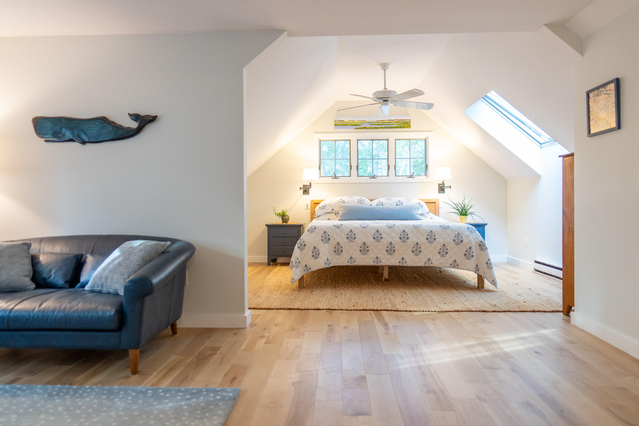 230 Massasoit Trail Eastham, MA 02642 - Photo 29 of 64 a bedroom with a bed and wooden floor