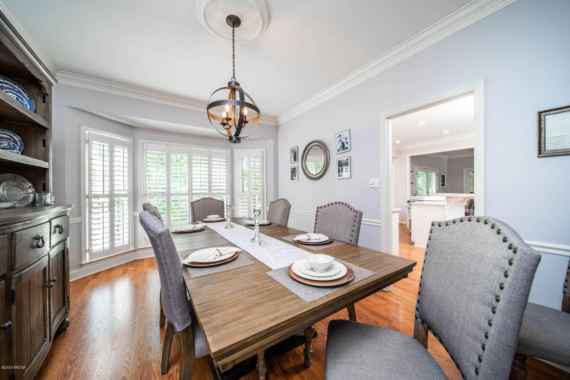 245 Beacon Hill Road Macon, GA 31210 - Photo 20 of 39 a view of a dining room with furniture window and wooden floor