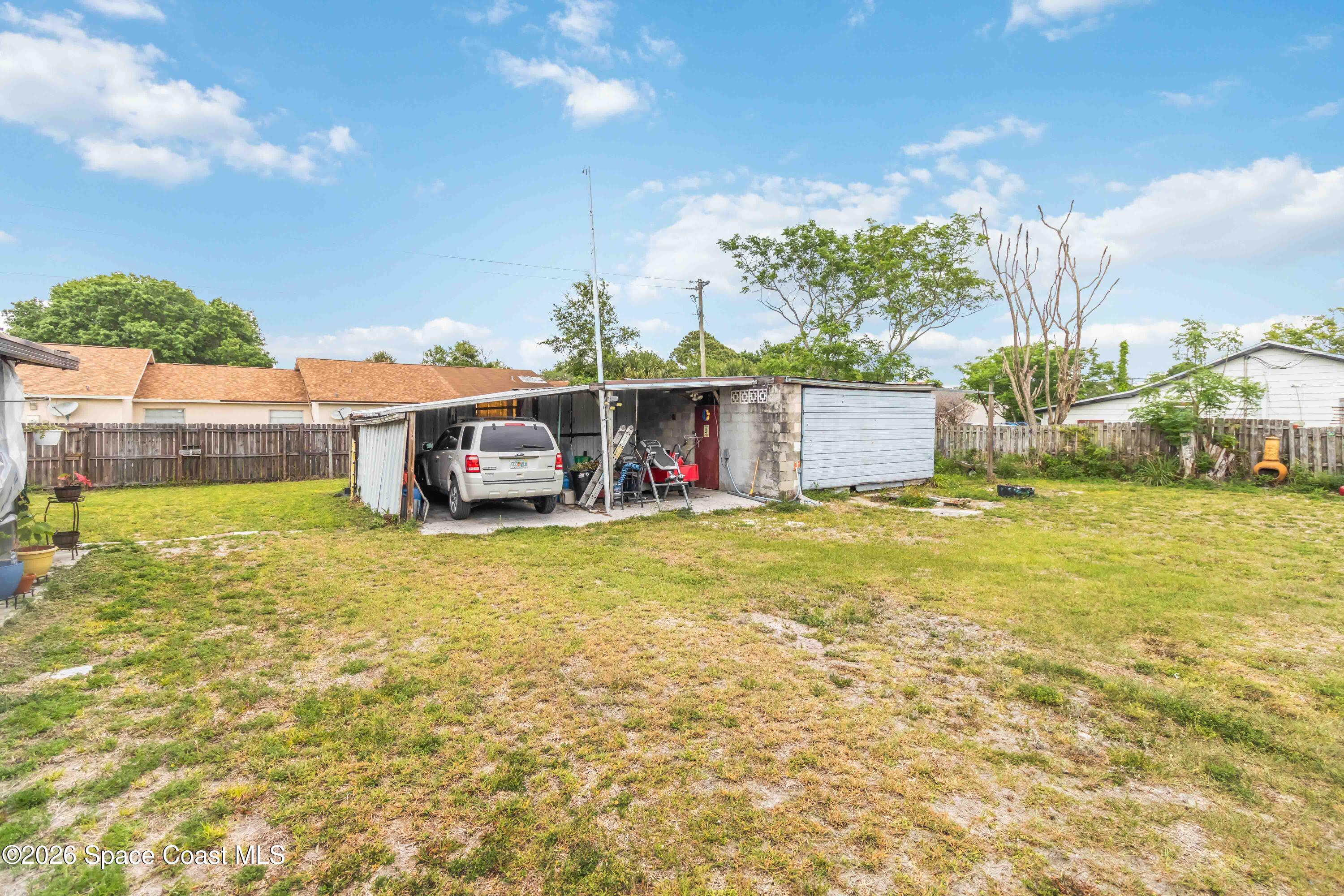 1420 Tate Street Cocoa, FL 32922 - Photo 17 of 19 Detached Carport and Workshop!