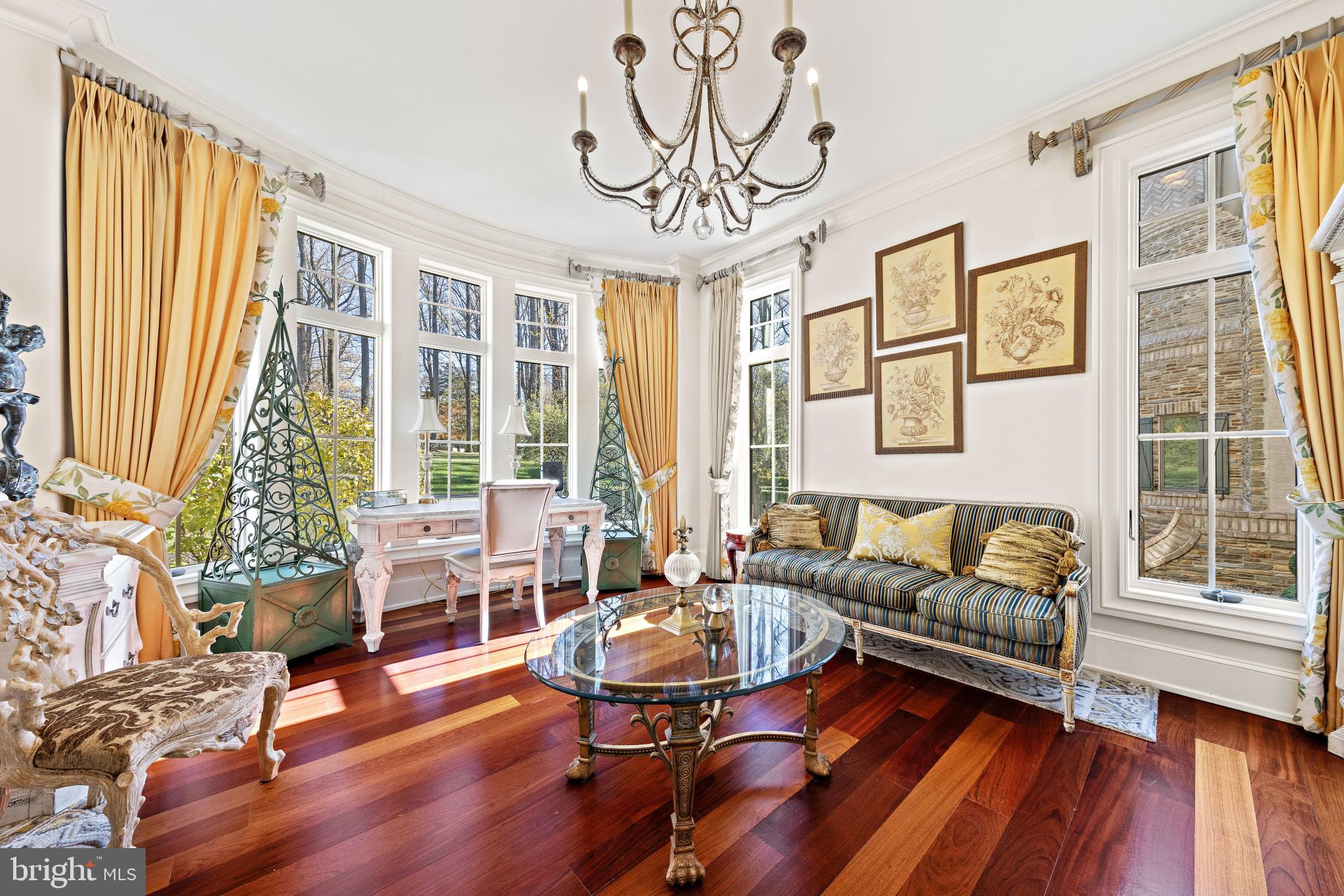 3080 Paper Mill Road Bryn Athyn, PA 19009 - Photo 38 of 93 a living room with furniture and a large window