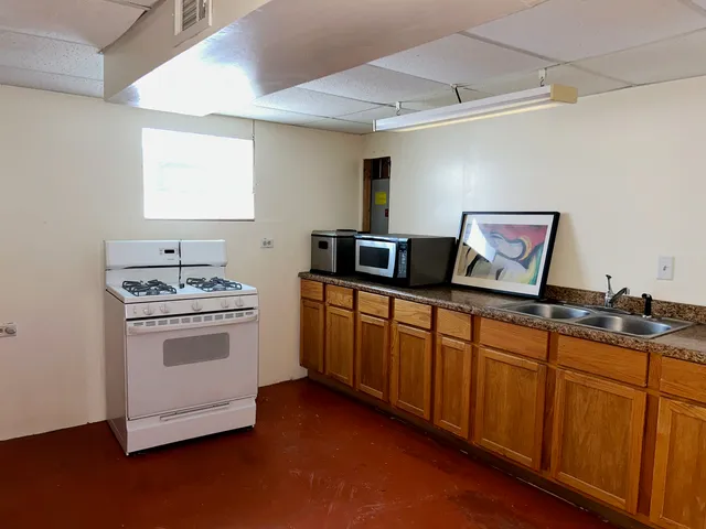 a view of kitchen and utility room