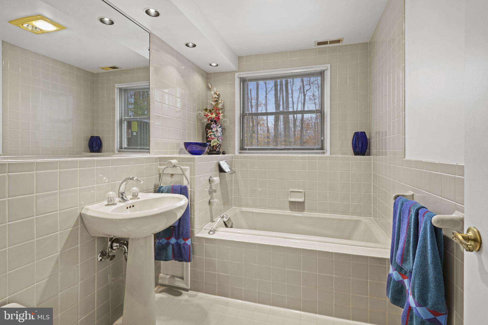 520 Chesapeake Beach Road Owings, MD 20736 - Photo 23 of 70 a bathroom with a sink a bathtub and a window