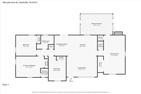 $489,900 | 150 Lake Park Drive, Nashville, TN 37211