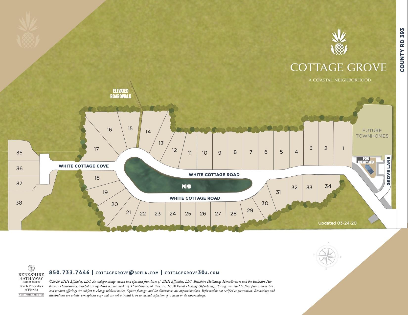 112 White Cottage Road, Unit LOT 7 Santa Rosa Beach, FL 32459 - Photo 3 of 38 Cottage Grove Map