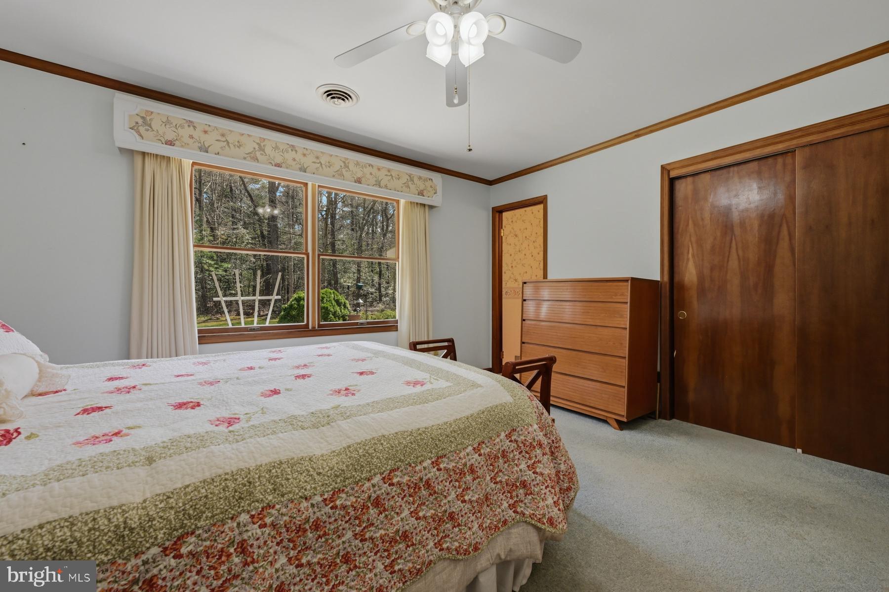 9829 Bantry Road Easton, MD 21601 - Photo 31 of 65 a bedroom with a bed dresser and a large window