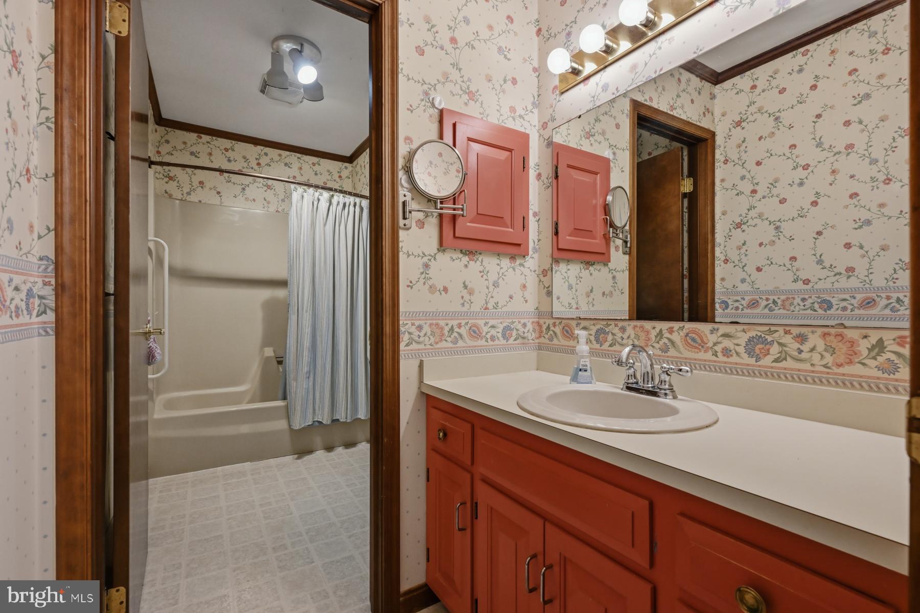 9829 Bantry Road Easton, MD 21601 - Photo 33 of 65 a bathroom with a sink and a mirror
