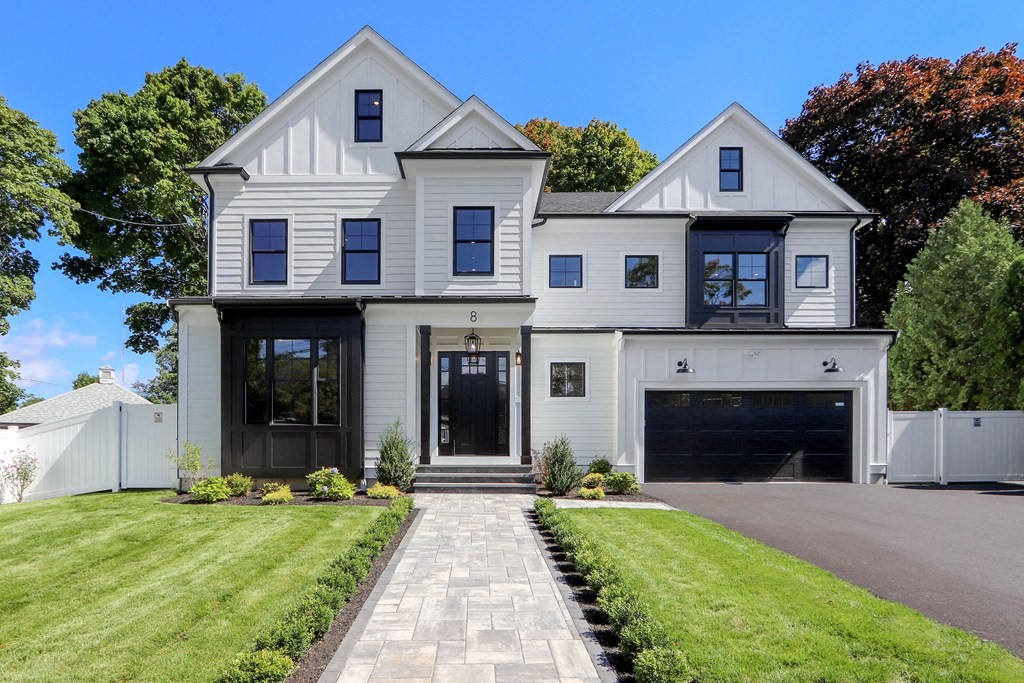 8 Manson Road Needham, MA 02494 - Photo 1 of 36 a front view of a house with yard