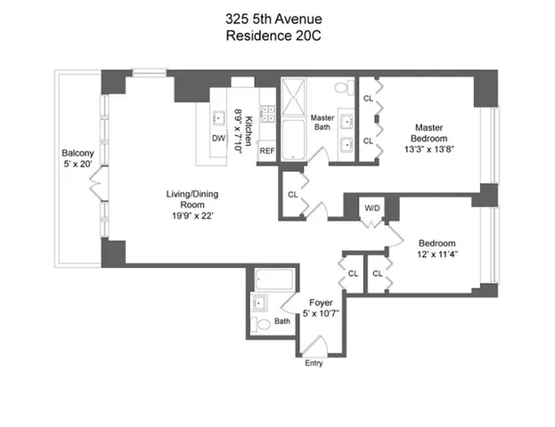 $2,300,000 | 325 5th Avenue, Unit 20C | Midtown South