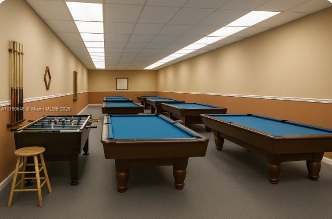 4881 Northwest 22nd Street, Unit B7 Lauderhill, FL 33313 - Photo 10 of 13 a room with furniture pool table and windows