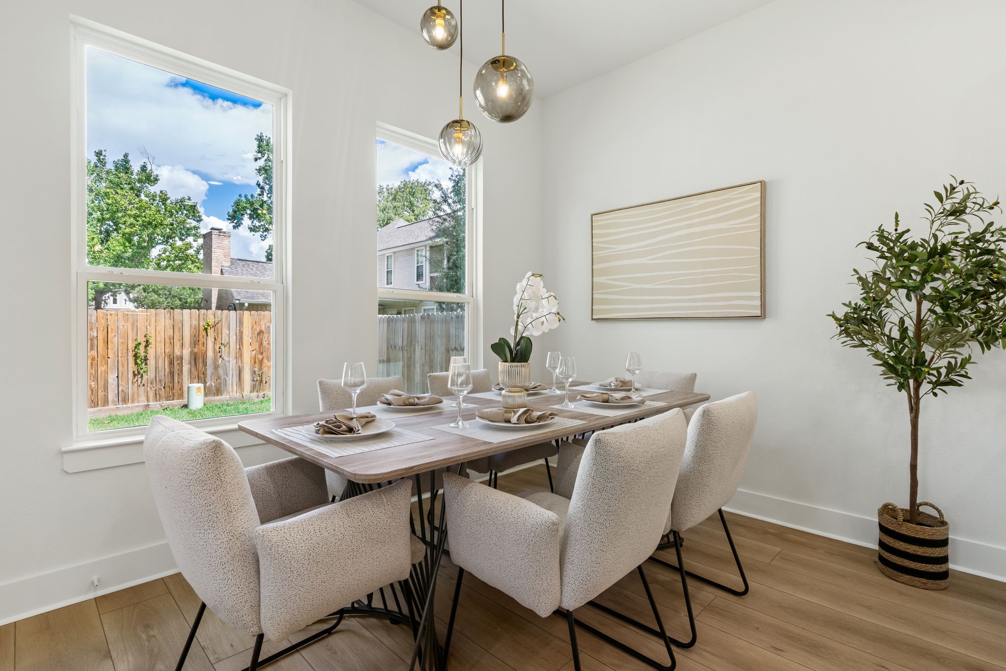 22806 August Leaf Drive Tomball, TX 77375 - Photo 13 of 34 a view of a dining room with furniture window and outside view