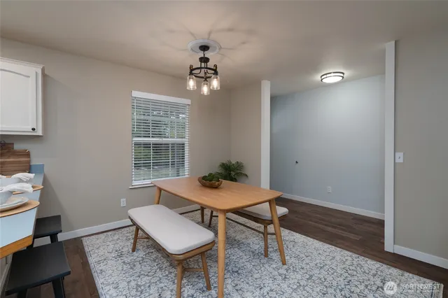 a room with furniture and a window