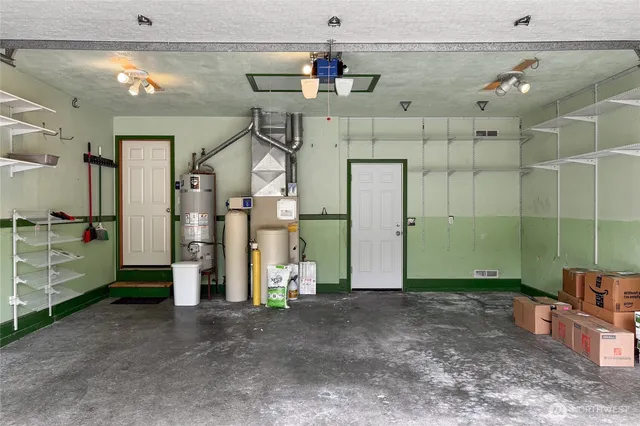 a view of a hallway with staircase